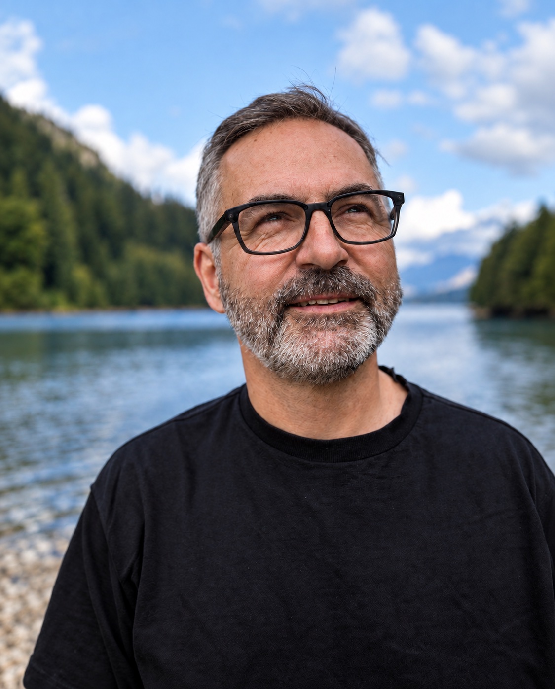 Dave Kurvers by the water on the North Shore, candidate for Mayor of the City of North Vancouver